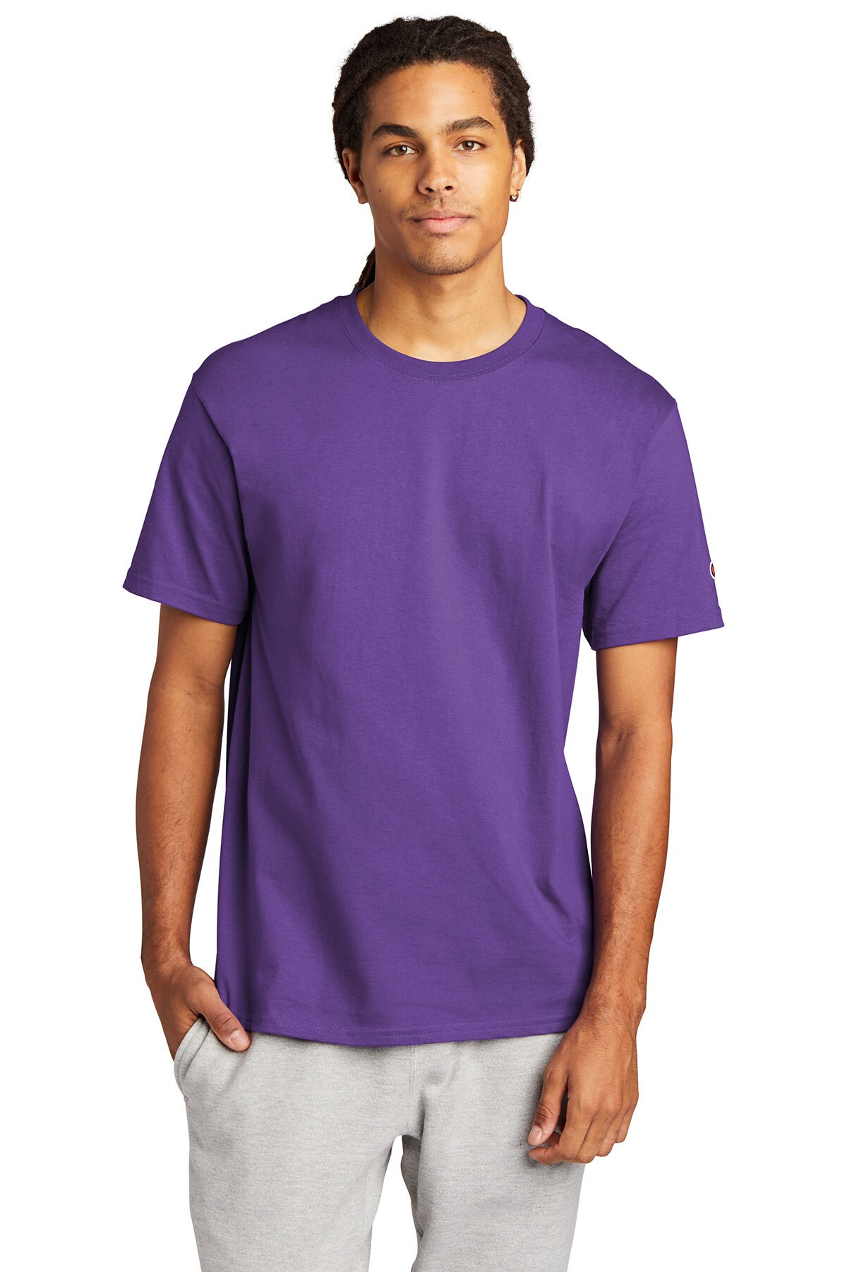 Champion Heritage Jersey Crew Neck Short Sleeve Tee Shirt For Adult