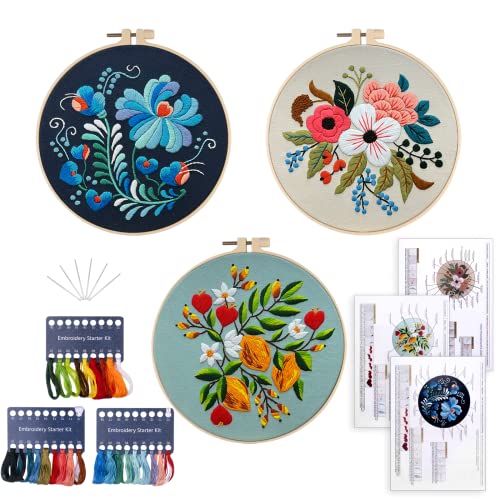 Buy Beginner Embroidery Kit, Easy Embroidery Kit for Beginners, Embroidery,  Flower Embroidery Kit, Dried Flowers, Needlepoint Kits, DIY Online in India  