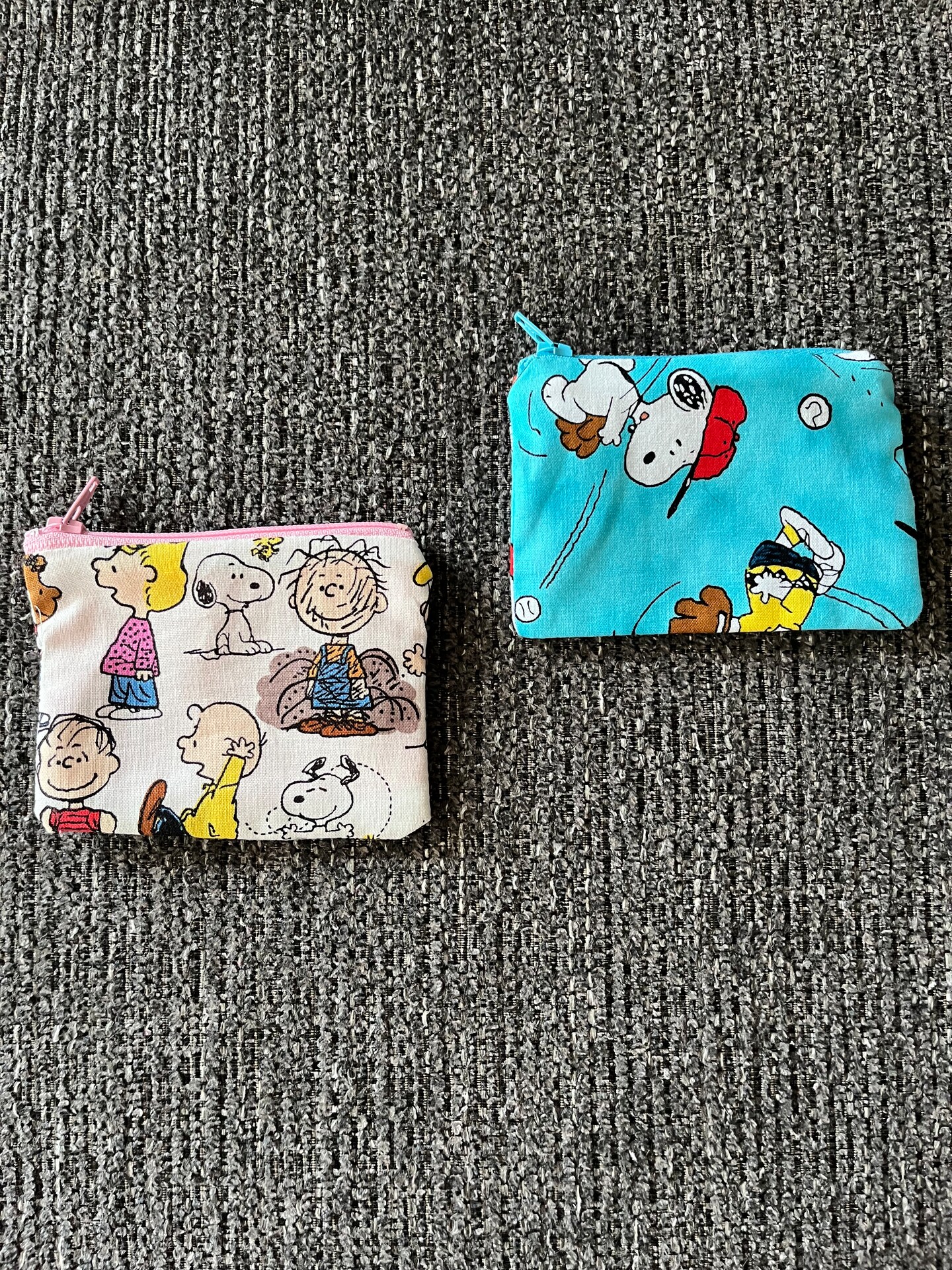 Snoopy, Hello Kitty, Disney coin purse, pencil case, make up bag