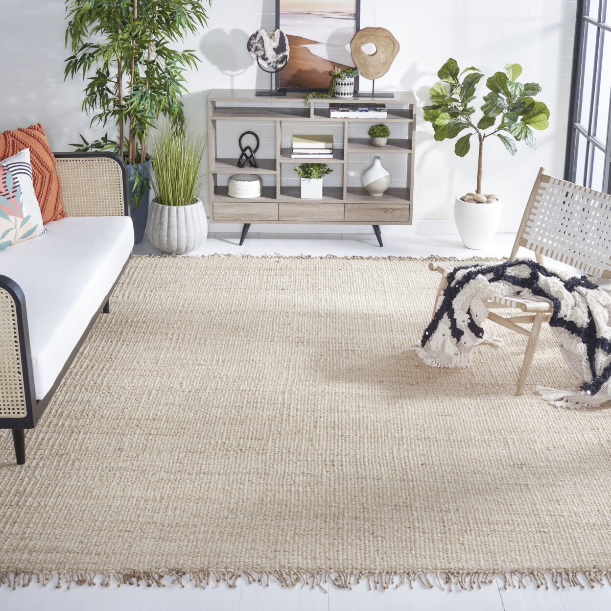 Safavieh Natural Fiber Nf368b Handwoven Ivory Rug