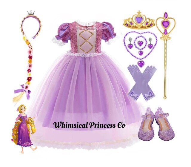 Rapunzel Inspired Dress store Up Set