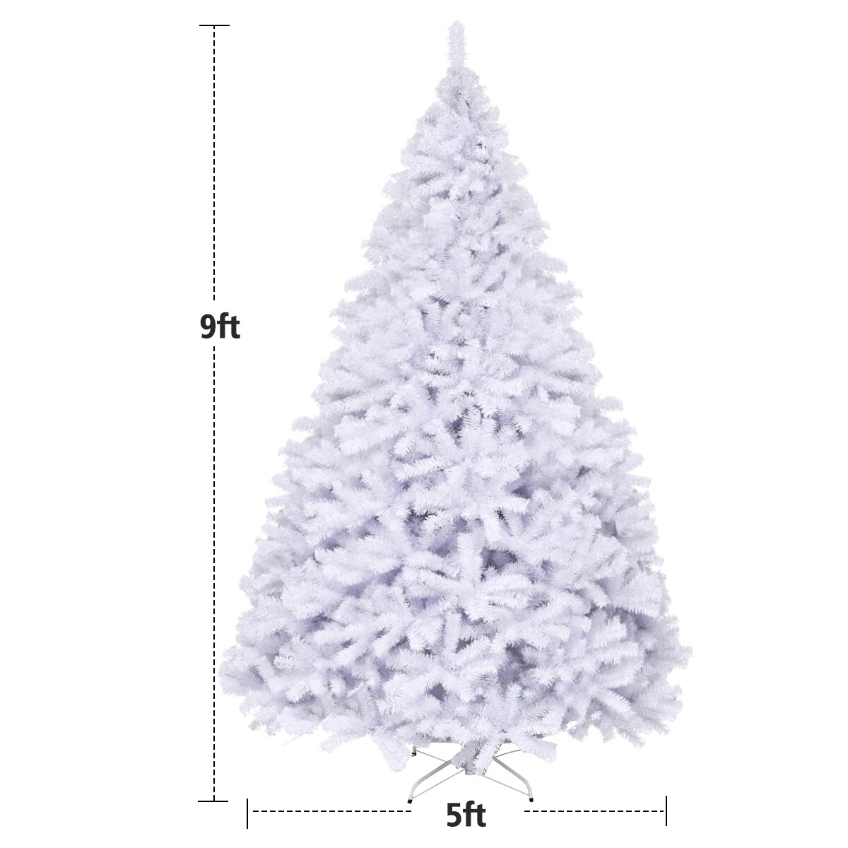 Costway 6/7.5/9Ft Hinged Artificial Christmas Tree Premium Pine Tree