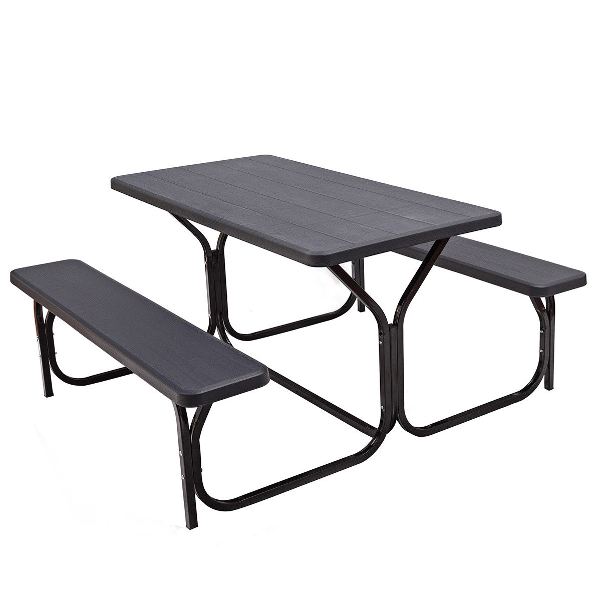 Costway Picnic Table Bench Set Outdoor Backyard Patio Garden Party Dining All Weather