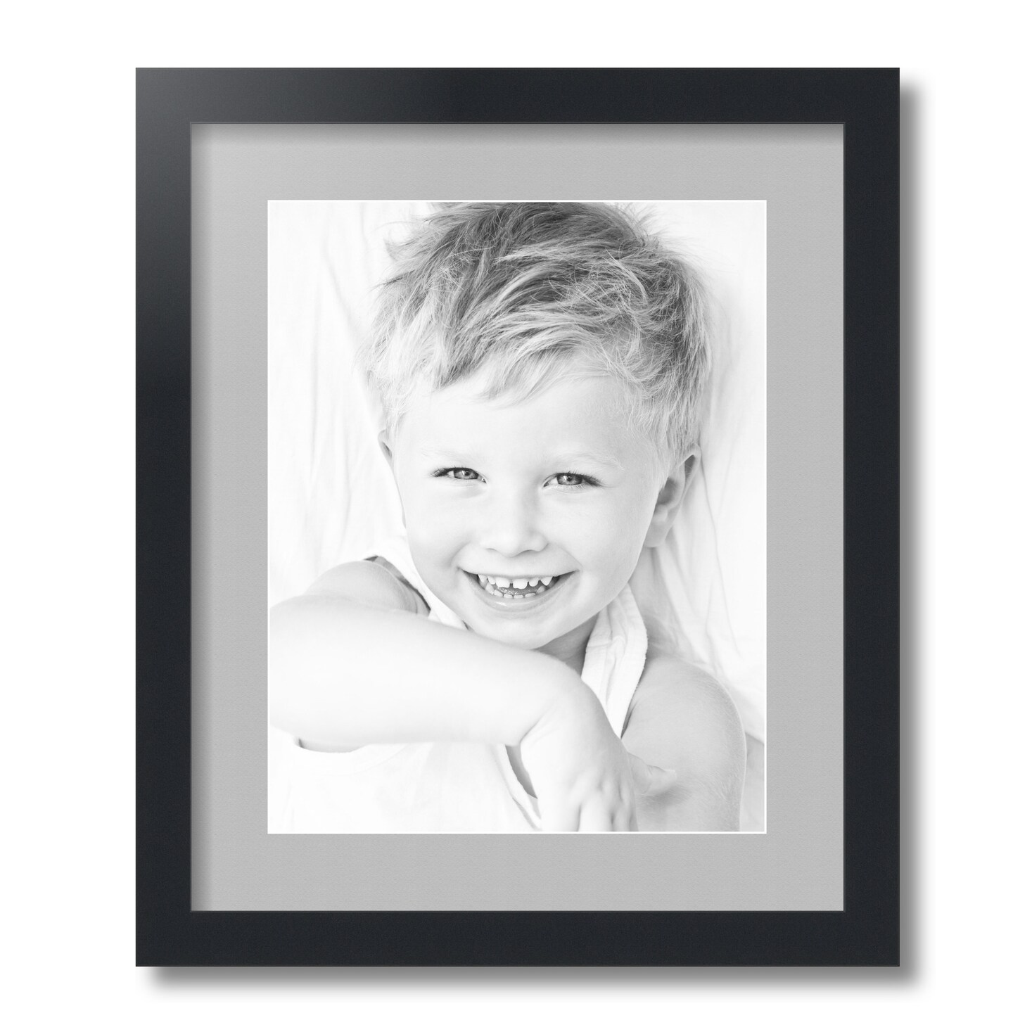 ArtToFrames 15x18&#x22; Matted Picture Frame with 11x14&#x22; Single Mat Photo Opening Framed in 1.25&#x22; Black and 2&#x22; Mat (FWM-3926-15x18)