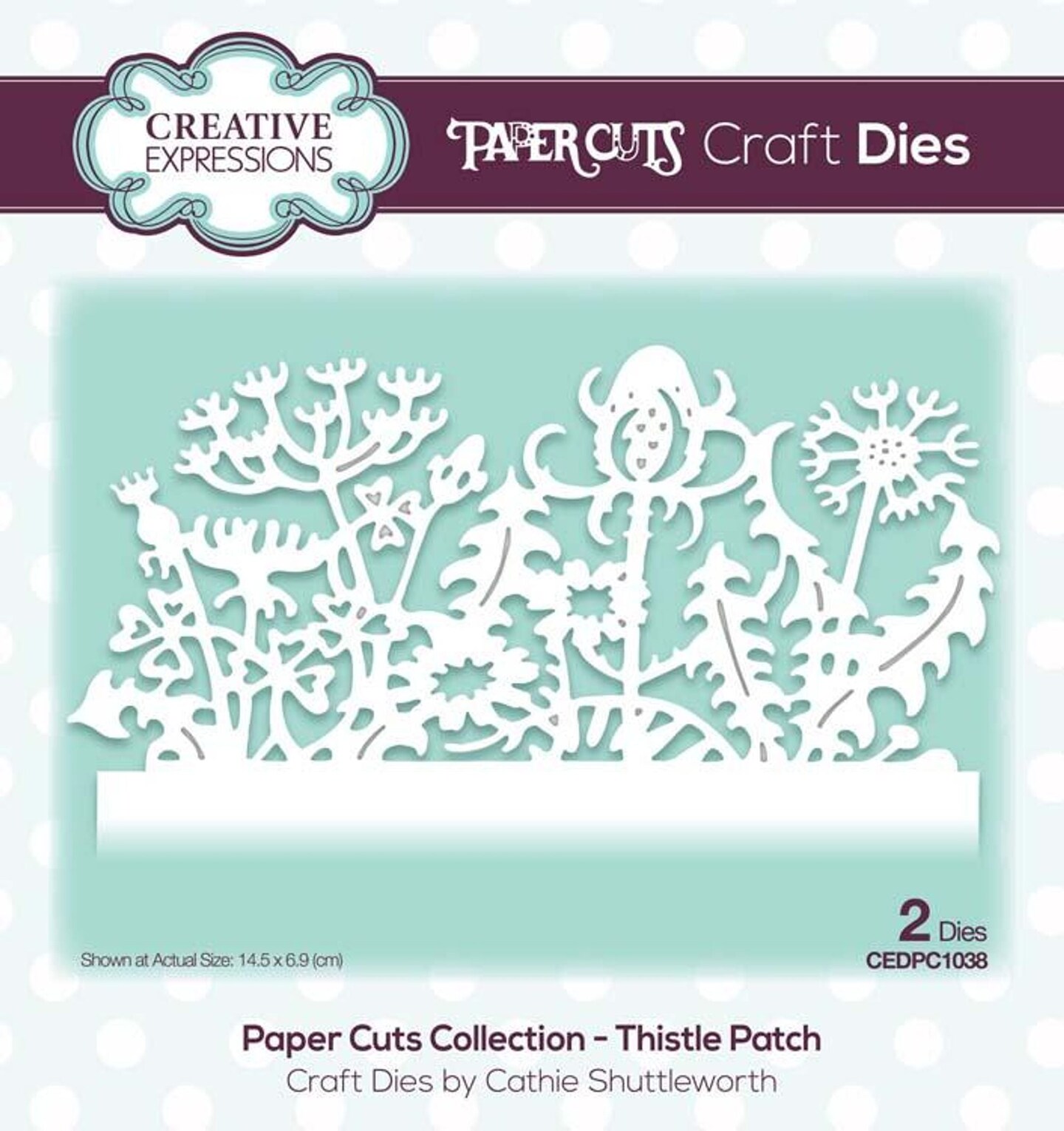 Creative Expressions Paper Cuts Collection Thistle Patch Craft Die