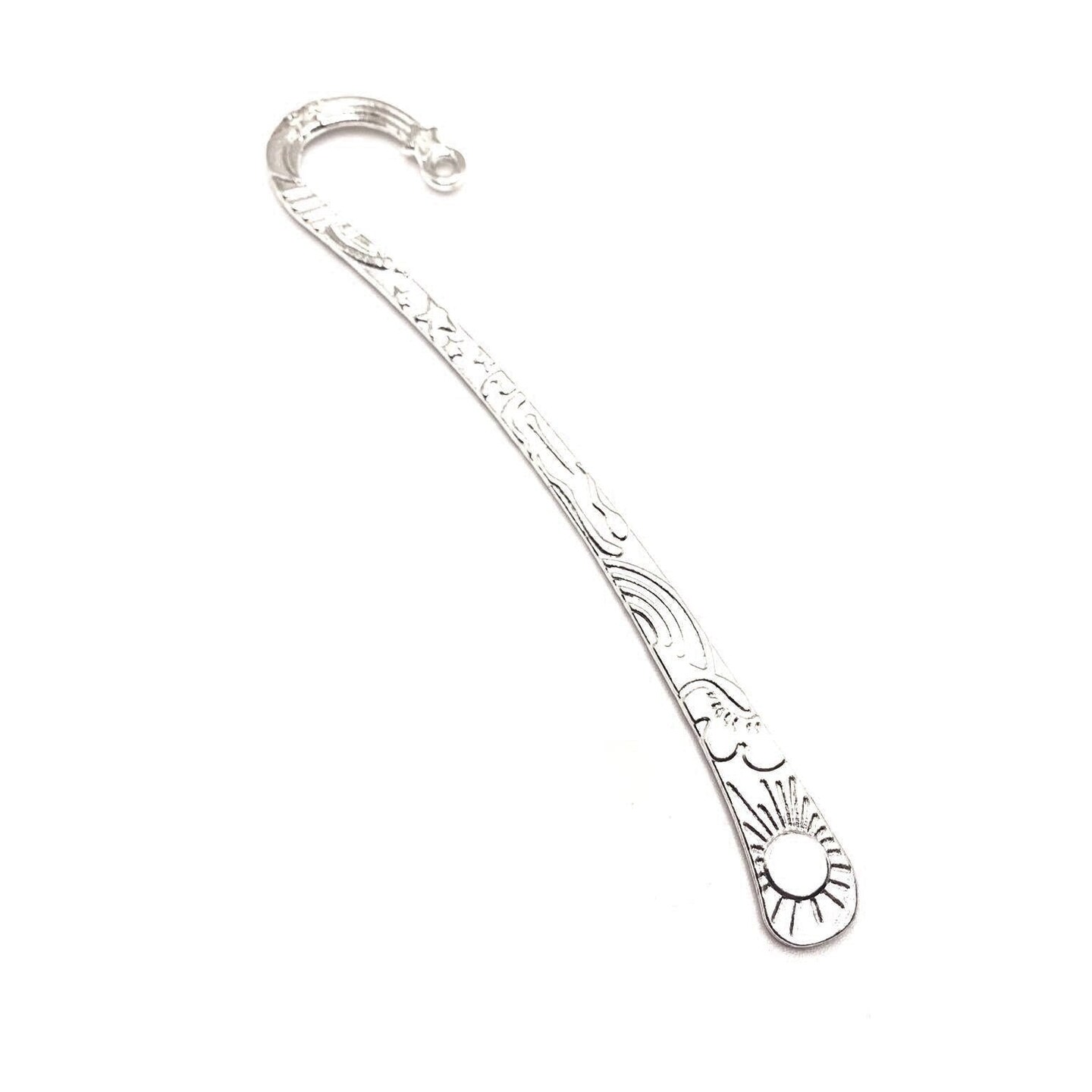 1, 4 or 20 Pieces: Silver Plated Sun and Moon Bookmark Base