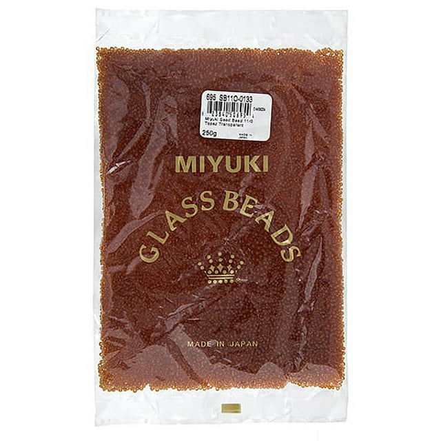 Miyuki 250g Transparent Round Seed Beads, 11/0