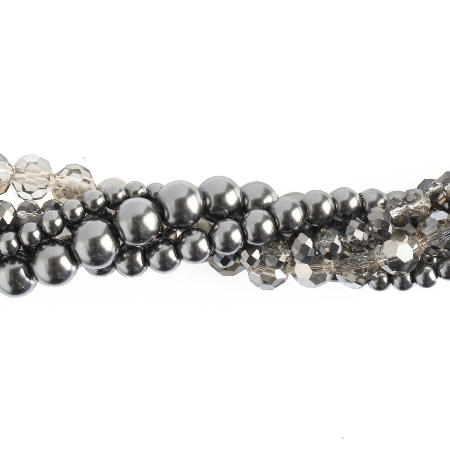 Crystal Lane DIY Iris Twisted Glass &#x26; Pearls Beads, 5 Strands