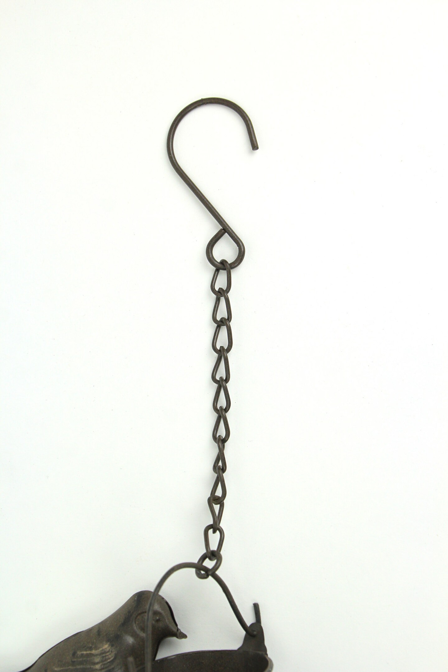 78 Inch Metal Rain Chain Decorative Bird Patio Decor Garden Accent Hanging Art