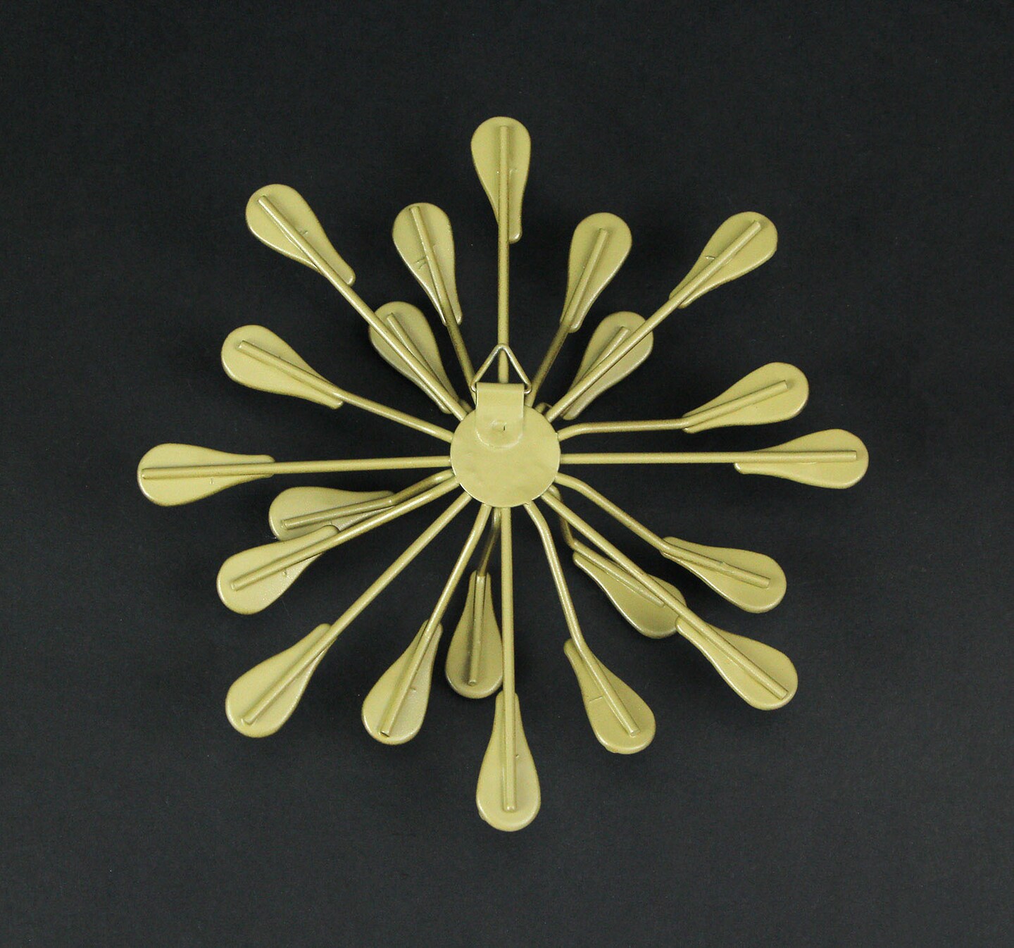 Set of 3 Metallic Modern Art 3D Starburst Wall Accents Home Decor Sculptures