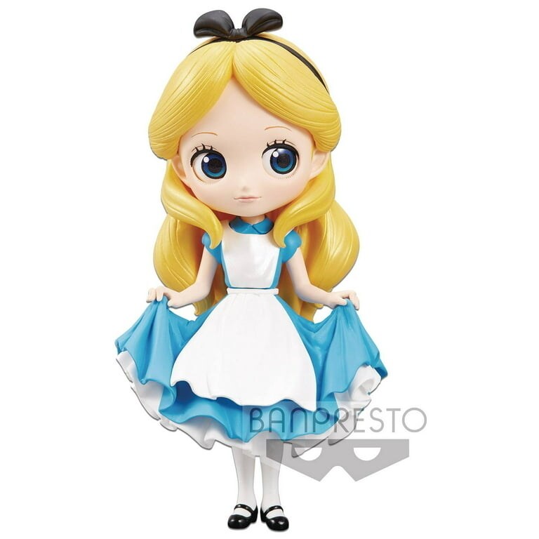 Disney Q Posket Alice Pvc Figure Collectible Toy Fine Detail 5 Inch