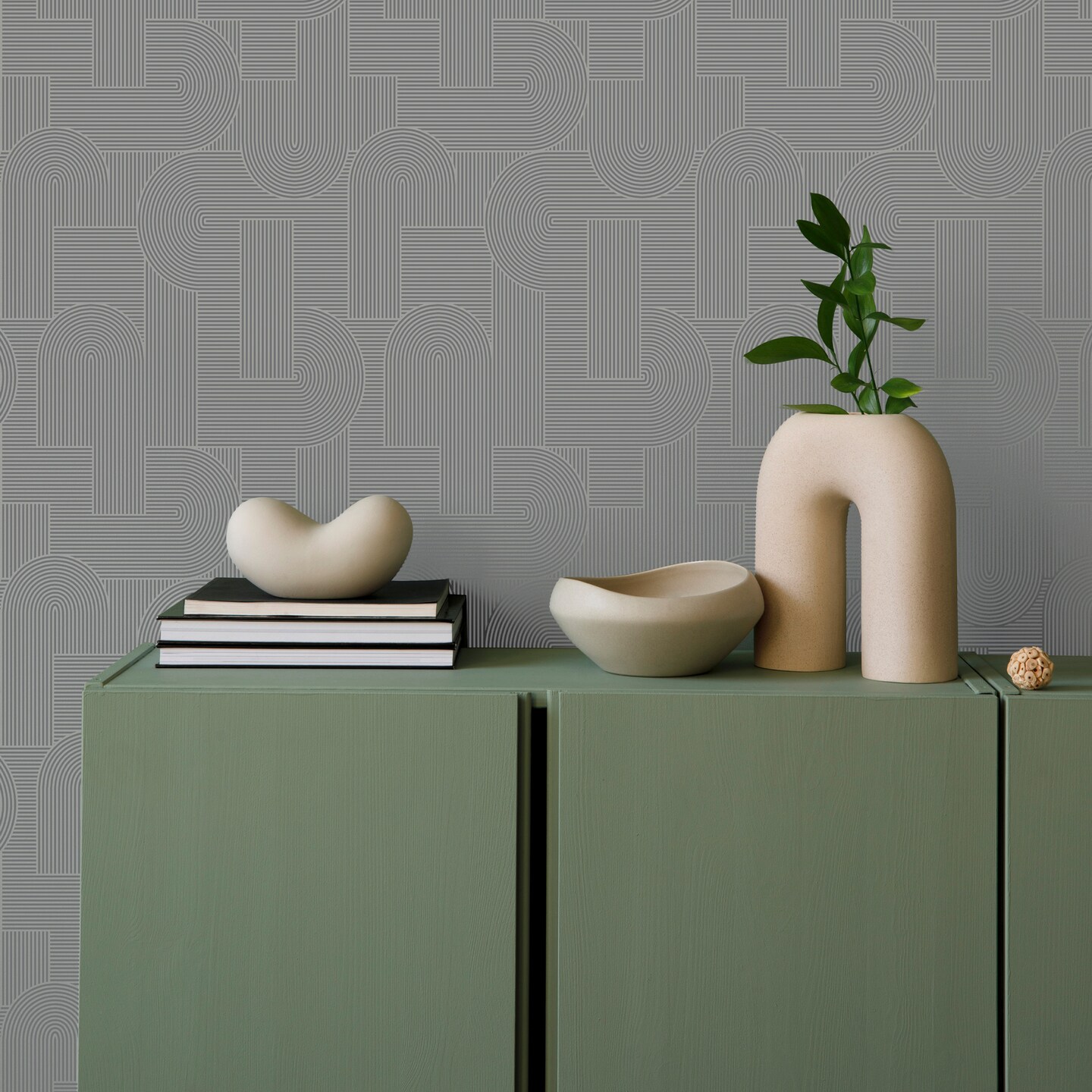 Sublime Mindfull Living Sand Grey Wallpaper