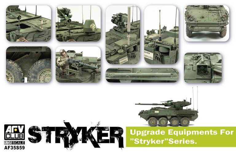 AFV Club  1/35 Stryker Vehicle Upgrade Equipment Plastic Model