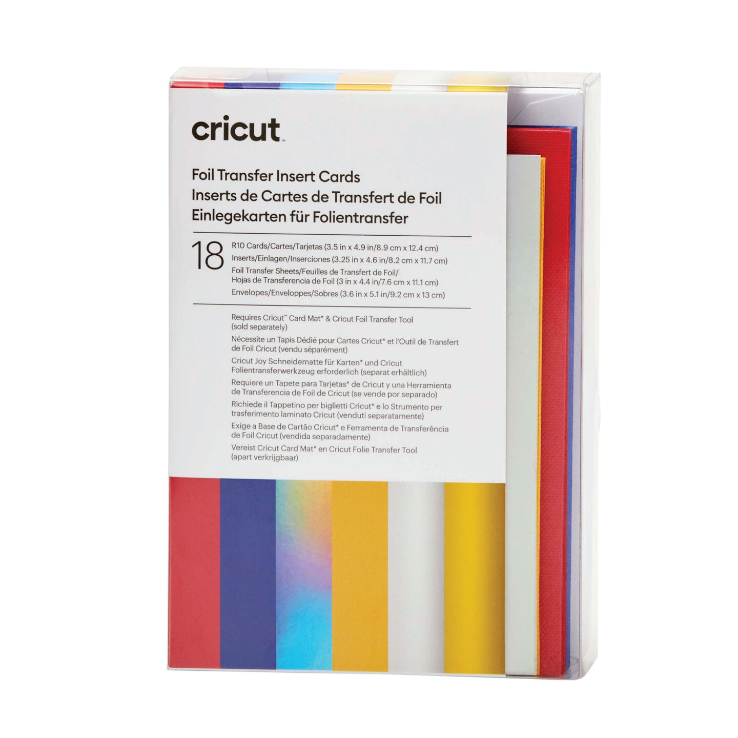 Cricut Foil Transfer Cards, R10 Celebration Sampler 18 Count