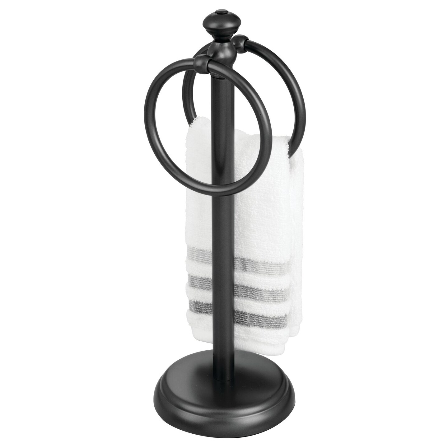 mDesign Metal Fingertip Towel Holder for Bath Vanity Countertop Michaels