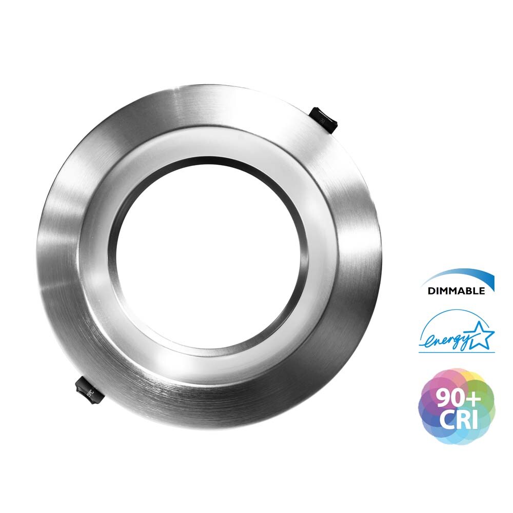 Nicor CLR-Select 8-inch Nickel H/O Commercial Canless LED Downlight Kit