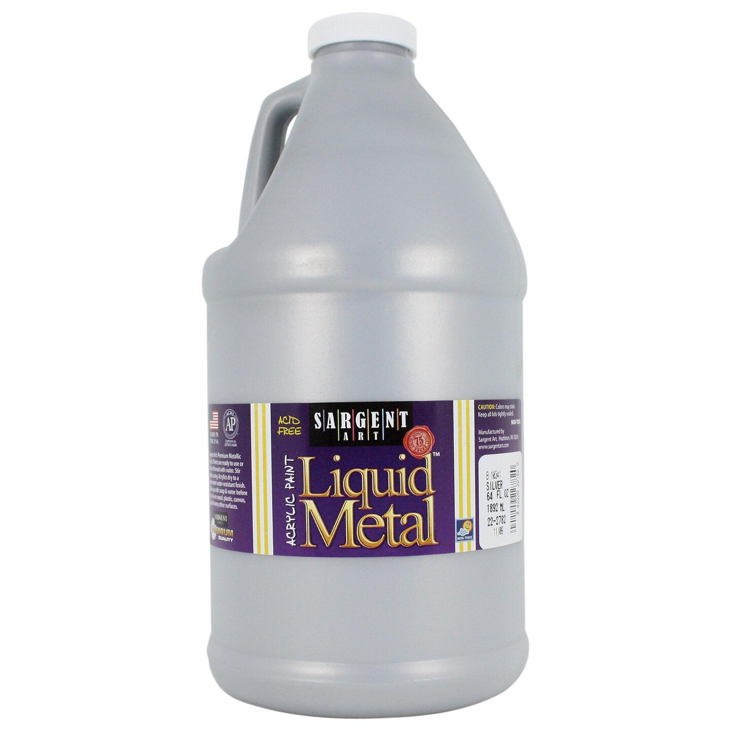 Liquid Metal&#x2122; Acrylic Paint, Silver, 64 oz. Bottle