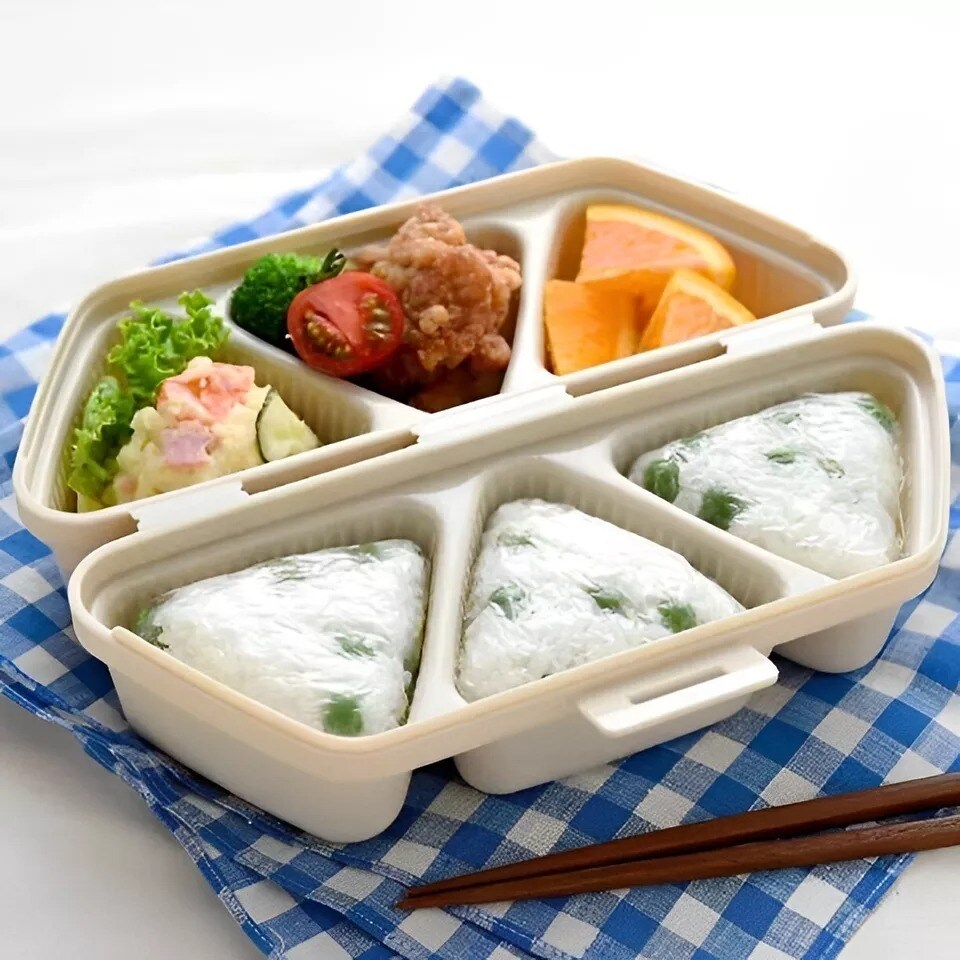 6 Cell Triangle Rice Ball Bento Press Maker