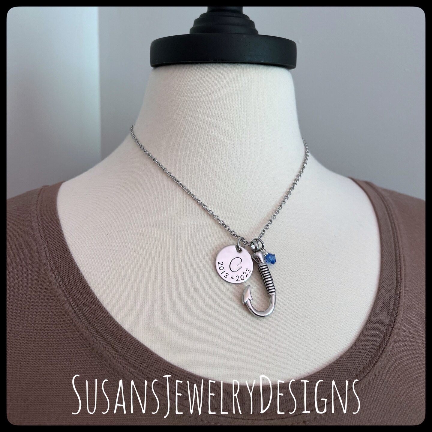 cremation jewelry dad fishing hook Custom fish hook urn necklace, stainless urn, memorial necklace, cremation  jewelry, personalized keepsake, urn for dad, ash holder, pet loss