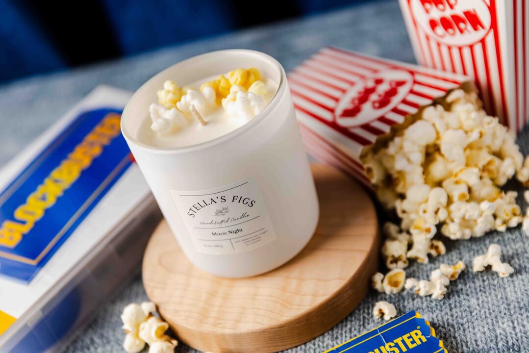 Popcorn Candle, Popcorn Lover Candle, Nostalgic Candle, Movie Gift