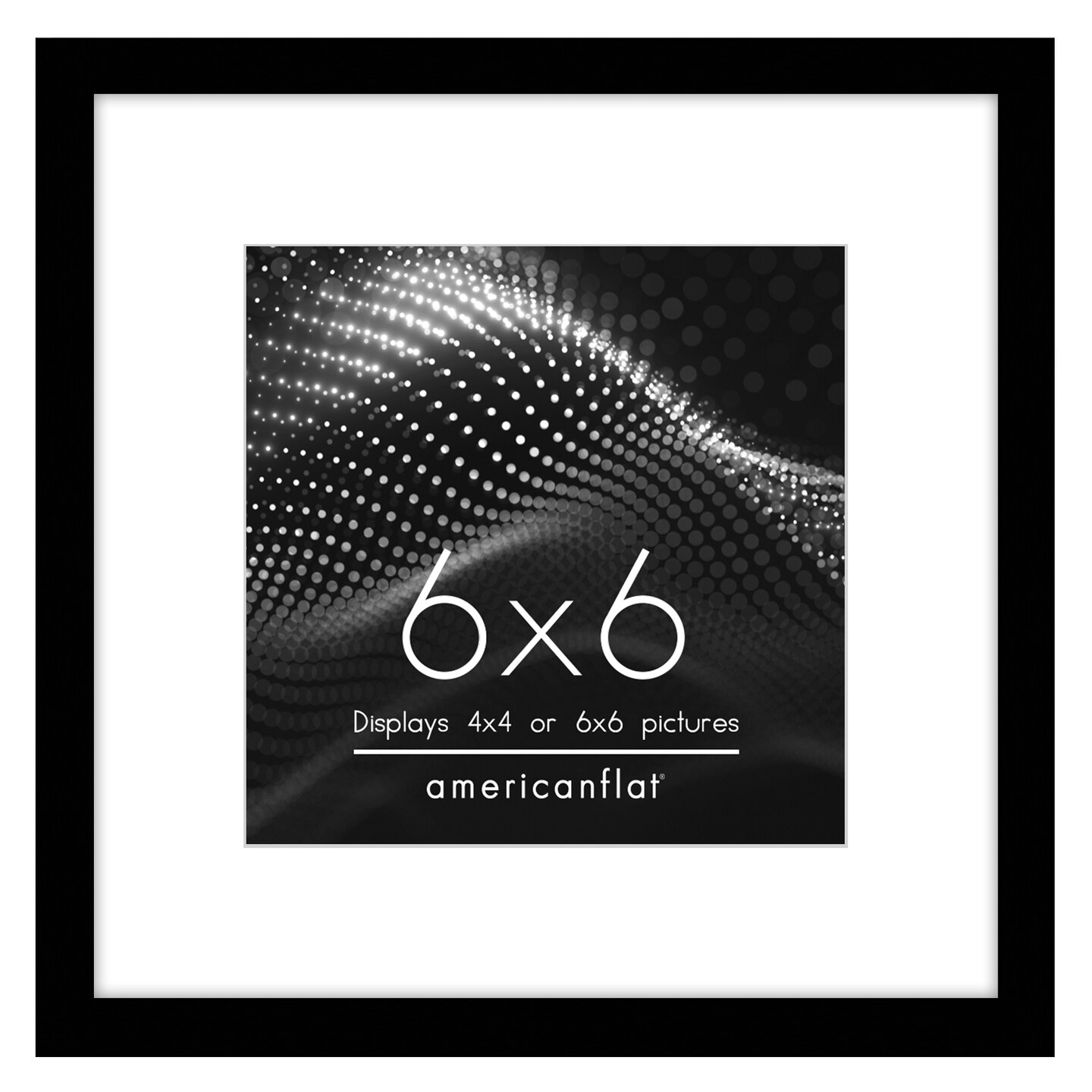 Americanflat Picture Frame with Mat - Modern Design, Shatter-Resistant Glass, Dual Sawtooth Hangers, Ideal for Home and Office Decor