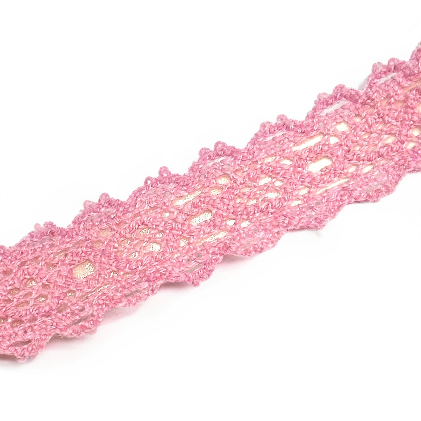 Wrapables Colorful Decorative Adhesive Lace Tape, Blossom Pink