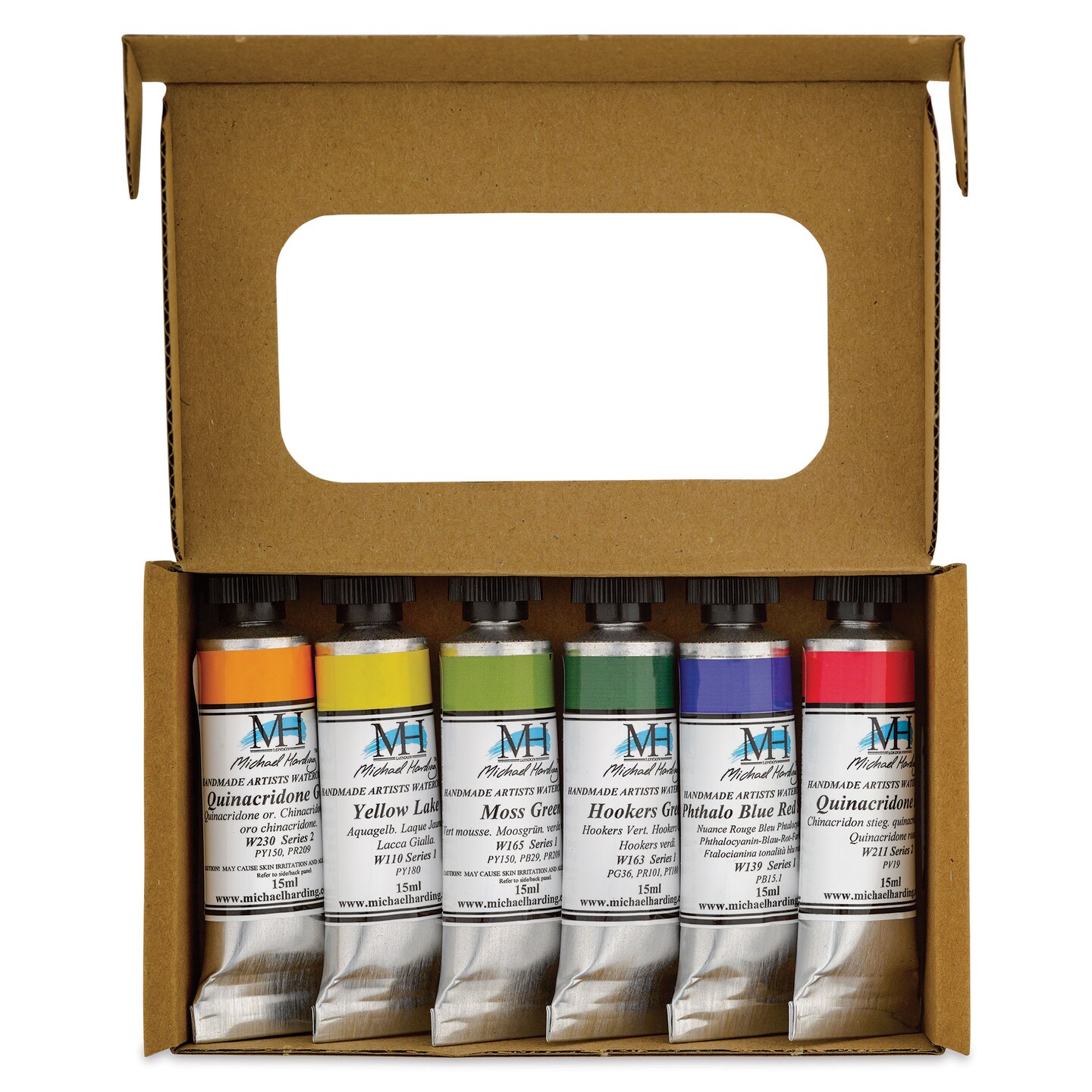 Michael Harding Artists Watercolors - Set of 6, Spring Floral, 15 ml