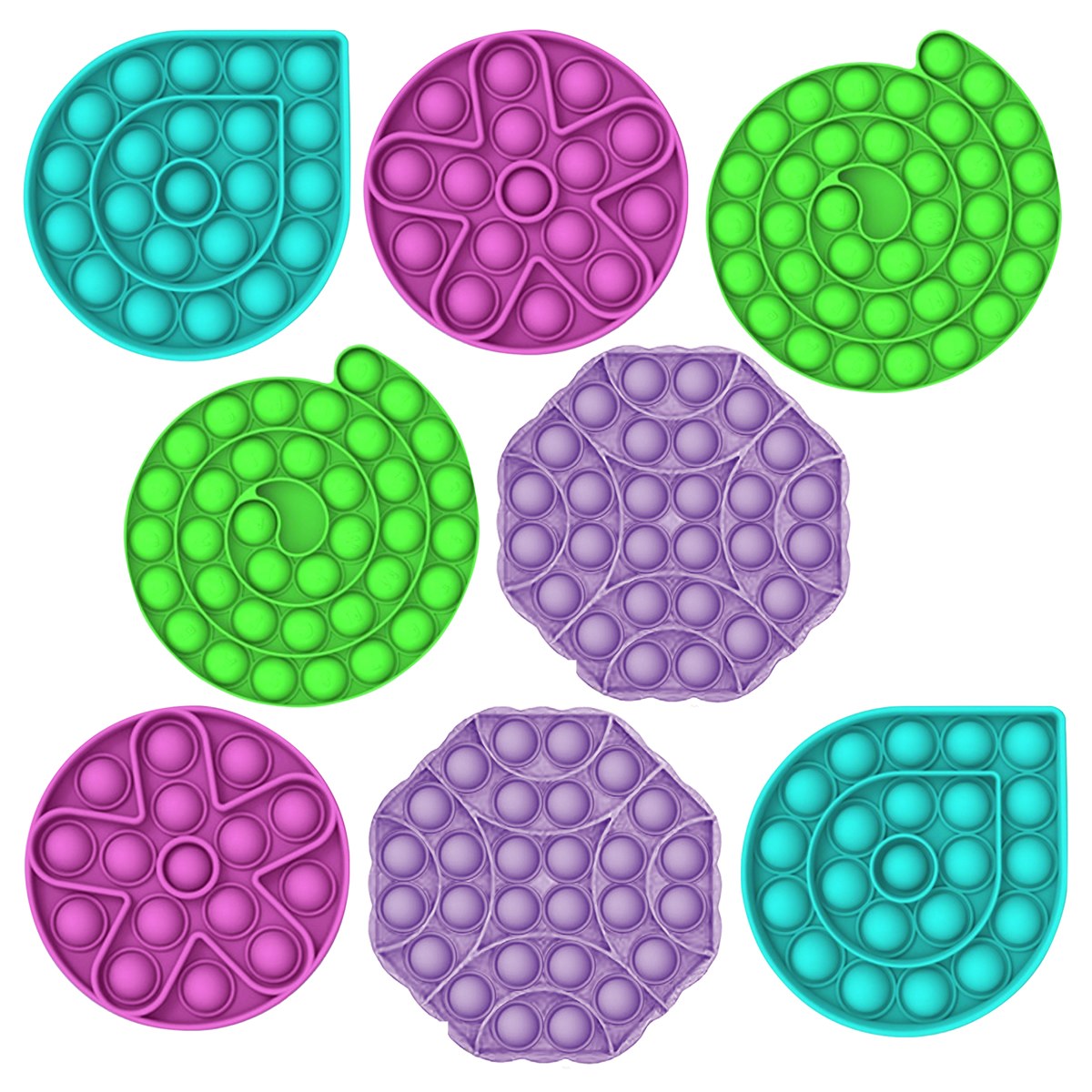 Zorbitz Sensory Fidget Poppers - Set of 8