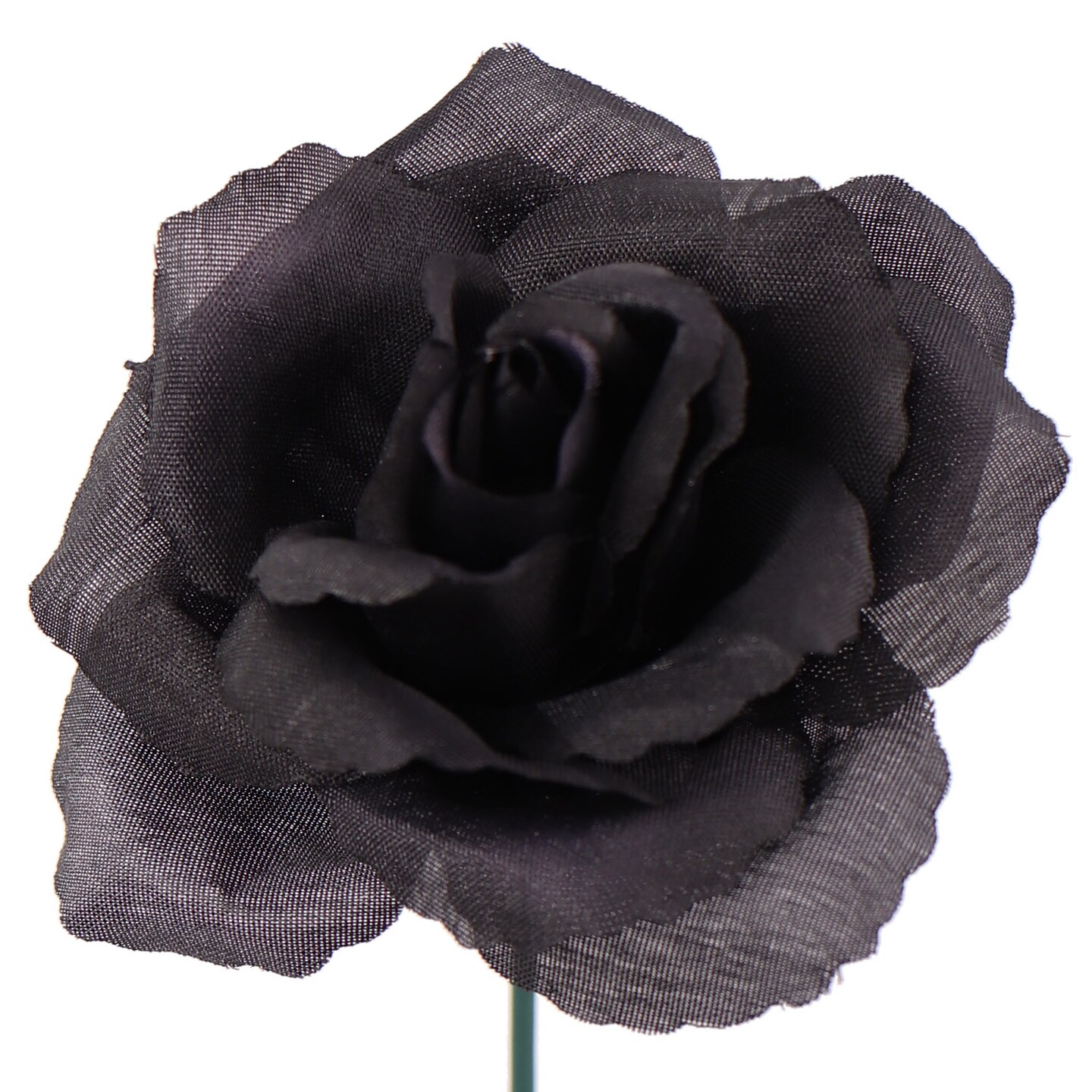 100-Pack: Noir Black Silk Rose Picks, 8" Stems, 3" Wide, Floral Home by Artificial Flowers