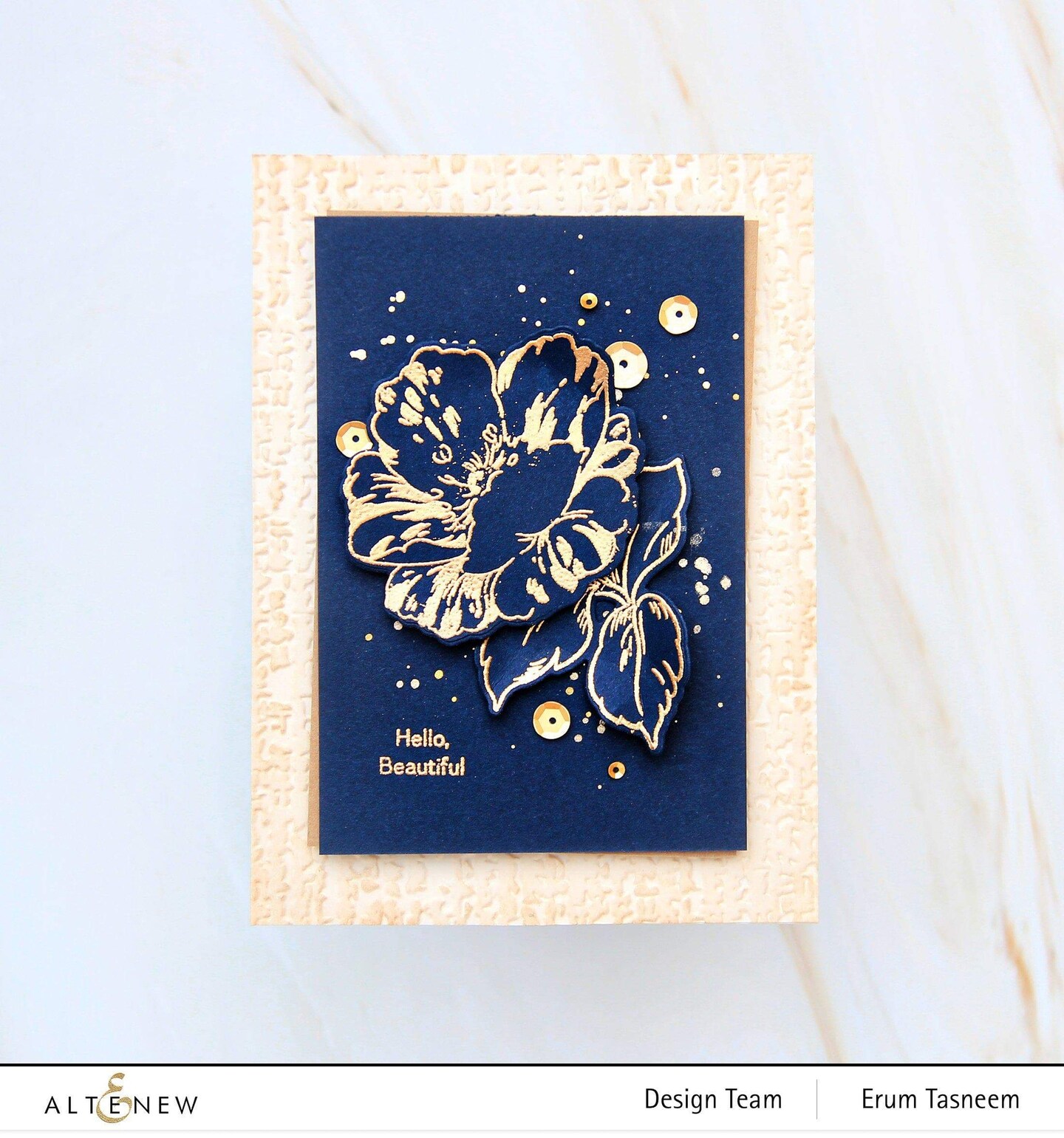 Organic Linen 3D Embossing Folder
