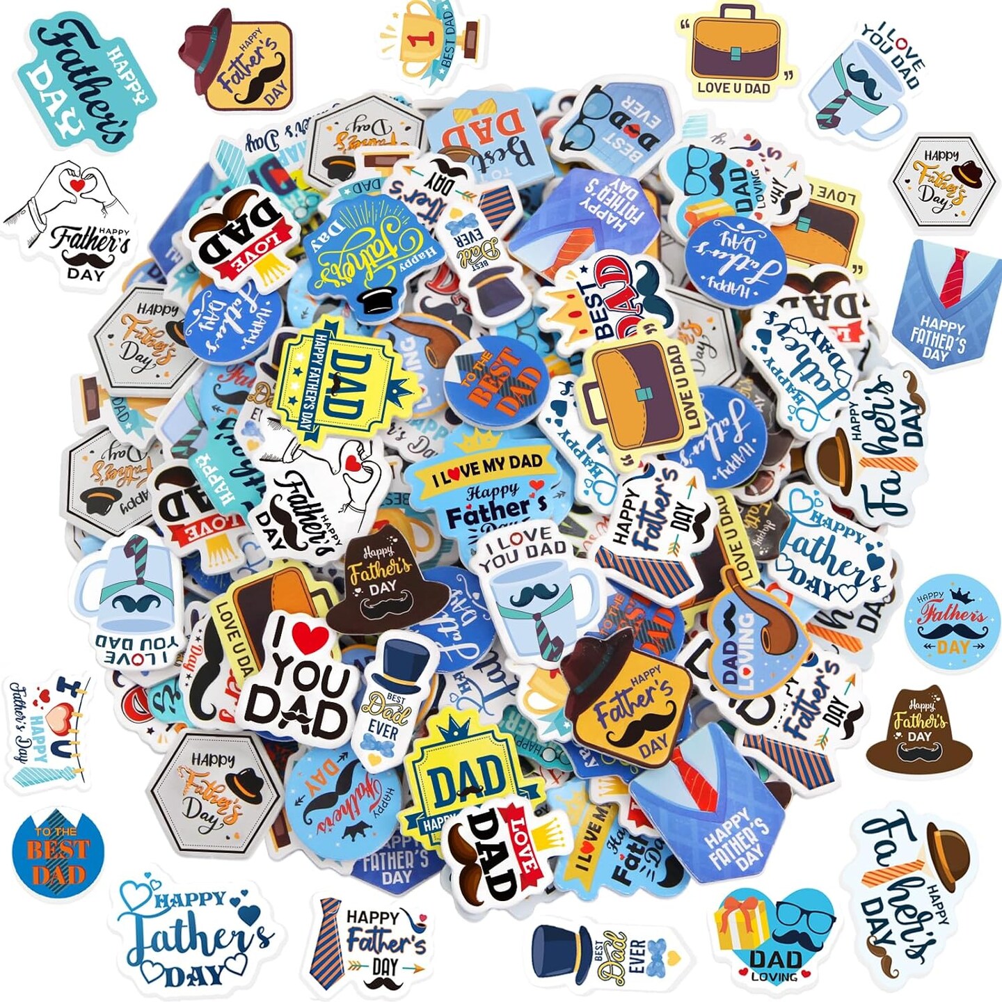 Assorted Father&#x27;s Day Foam Sticker 300 Pieces