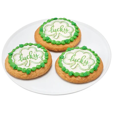 Lucky Clover St. Patrick's Day Edible Cake or Cookie Image PhotoCake