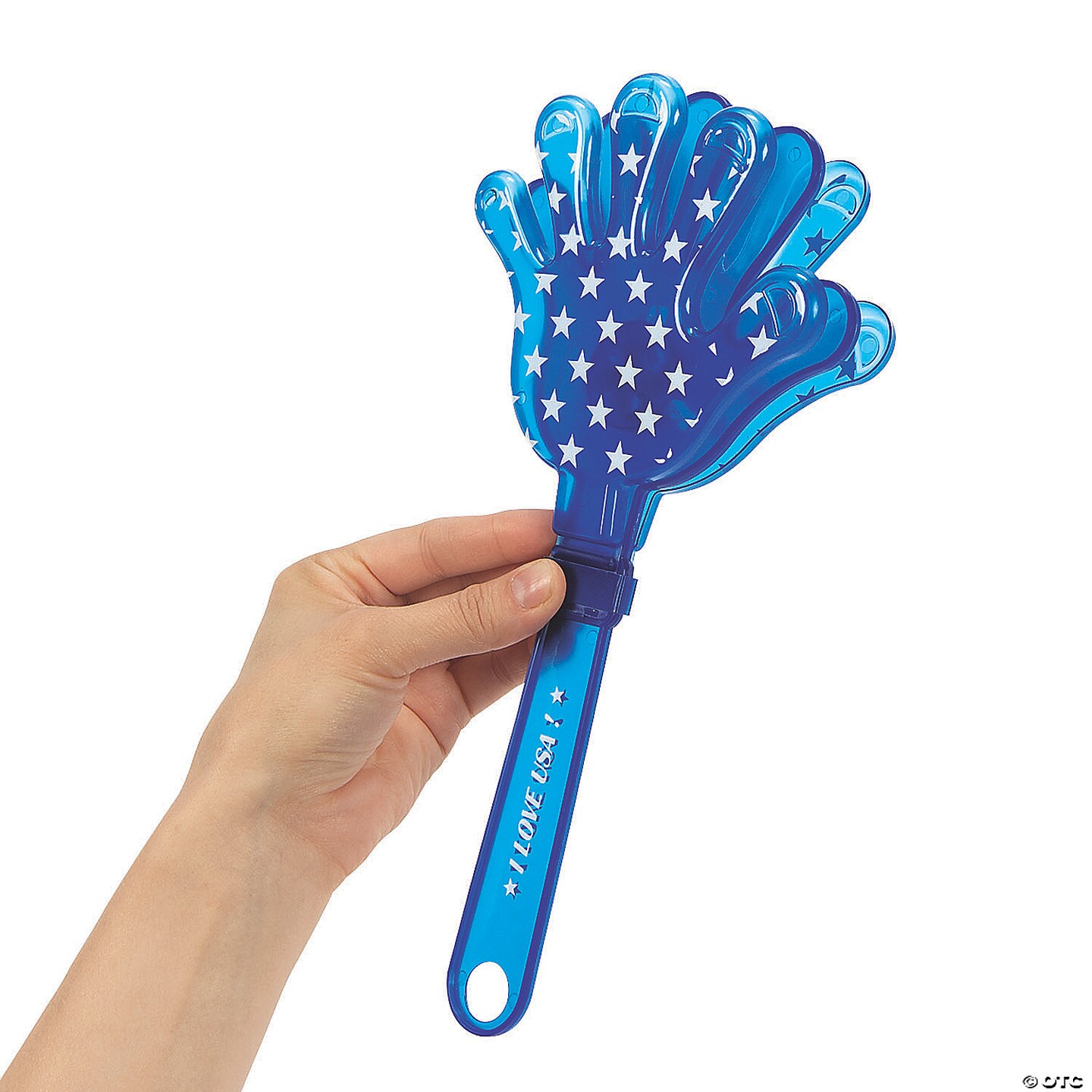 Large Light-Up Patriotic Hand Clappers - 12 Pc.