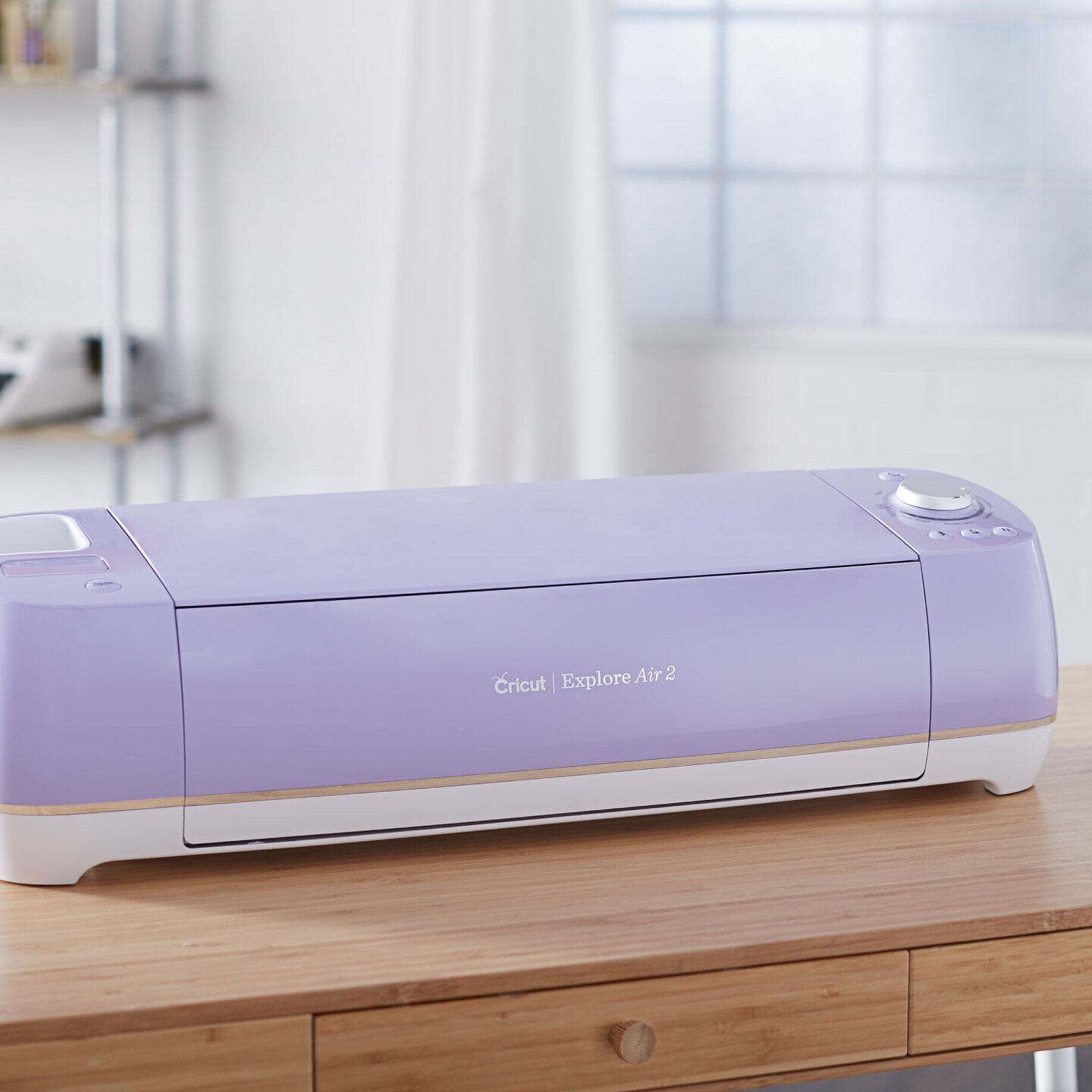 Cricut Shelf Operate Two Machines in Style for Maker and Explore Air 2  Stained 
