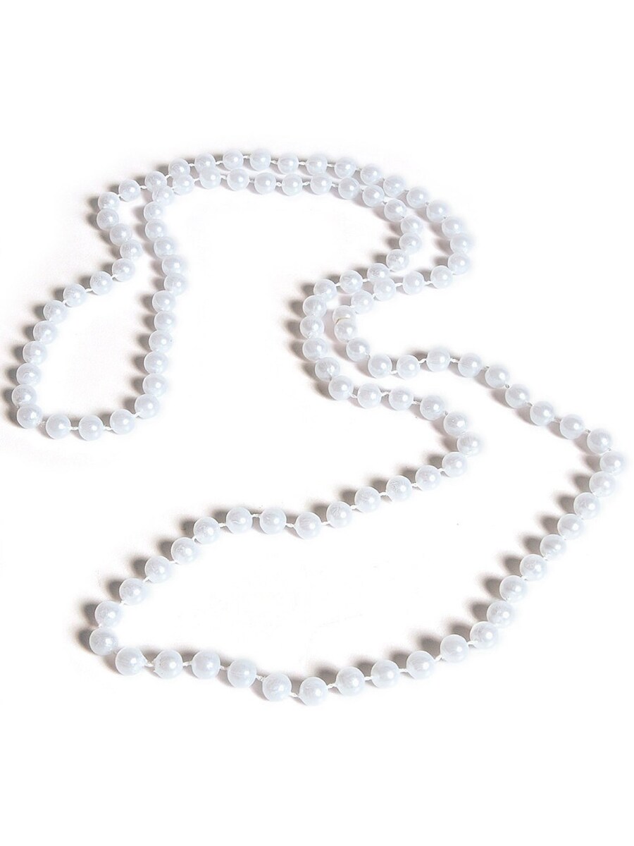 Womens 20s Flapper Faux Pearl Necklace 62&#x22; Costume Accessory