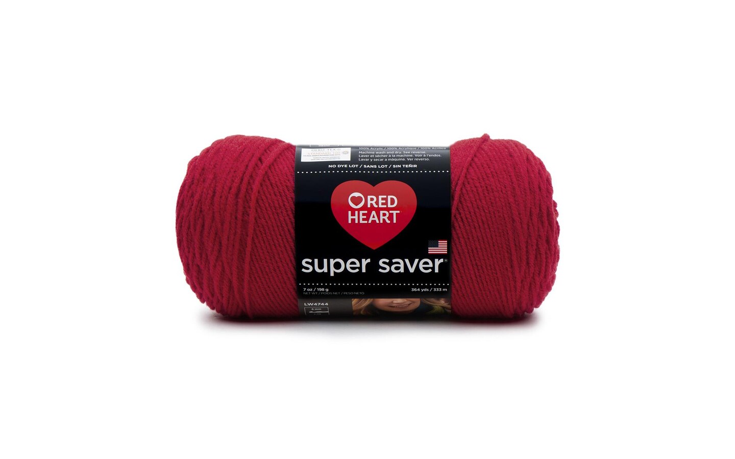 C&C Red Heart Super Saver Yarn 7oz Cherry Red