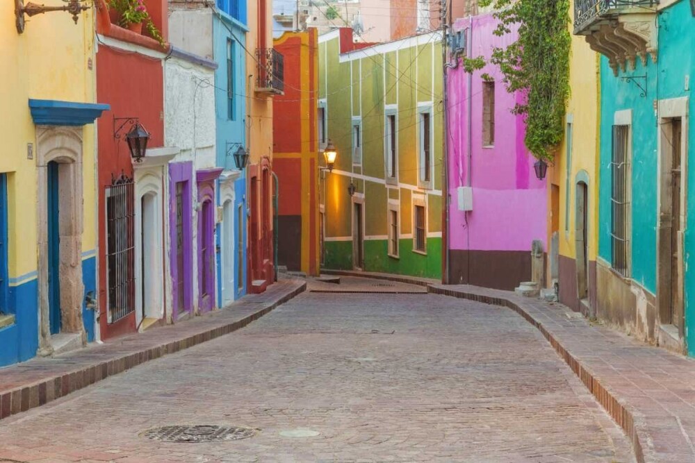 Mexico, Guanajuato Colorful street scene by Don Paulson - Item # VARPDXSA13BJY0064