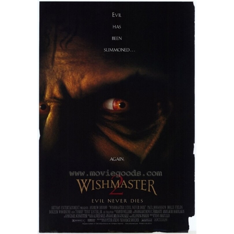 Wishmaster 27x40 selling Movie Poster