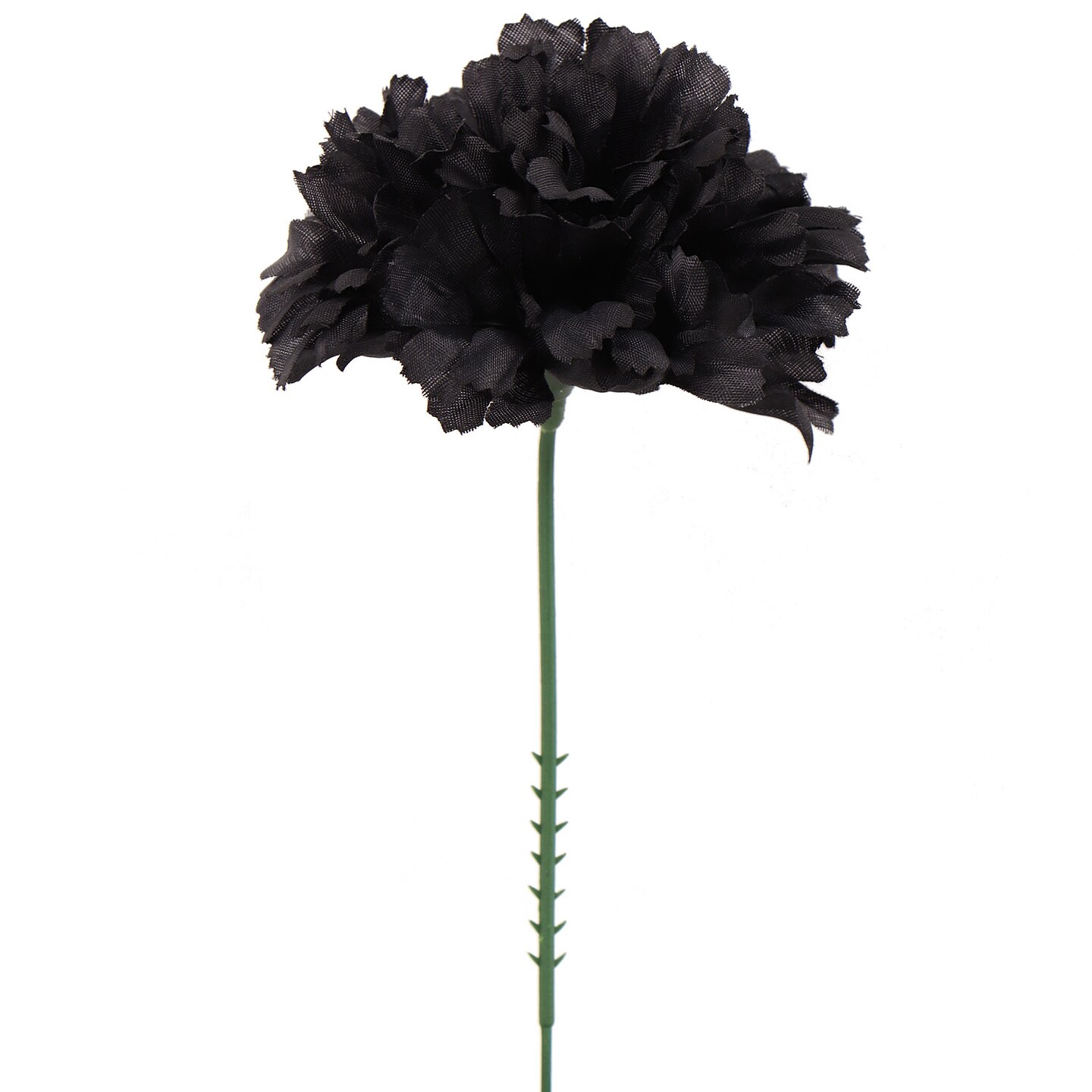 100-Pack: Black Silk Carnation Picks, 5&#x22; Stems, 3.5&#x22; Wide, Artificial Flowers, Floral Picks by Floral Home&#xAE;