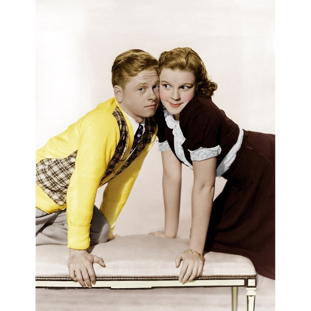 Posterazzi Love Finds Andy Hardy From Left: Mickey Rooney Judy Garland 1938 Photo Print