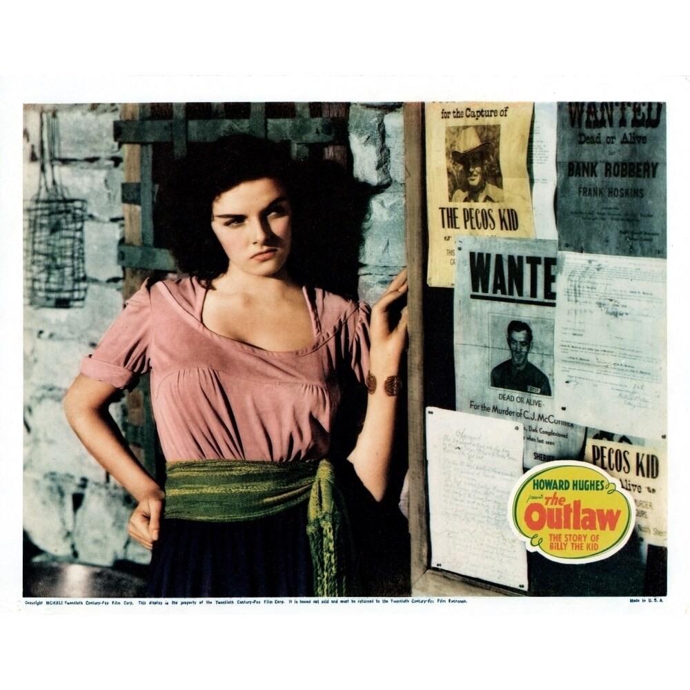 Posterazzi The Outlaw Us Lobbycard Jane Russell 1943 Movie Poster Masterprint