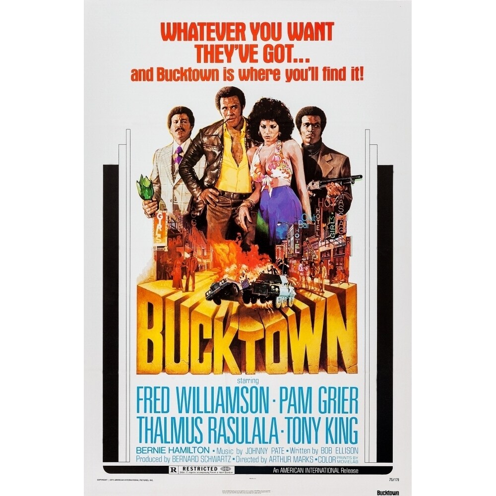 Posterazzi Bucktown From Left: Thalmus Rasulala Fred Williamson Pam Grier Tony King 1975 Movie Poster Masterprint