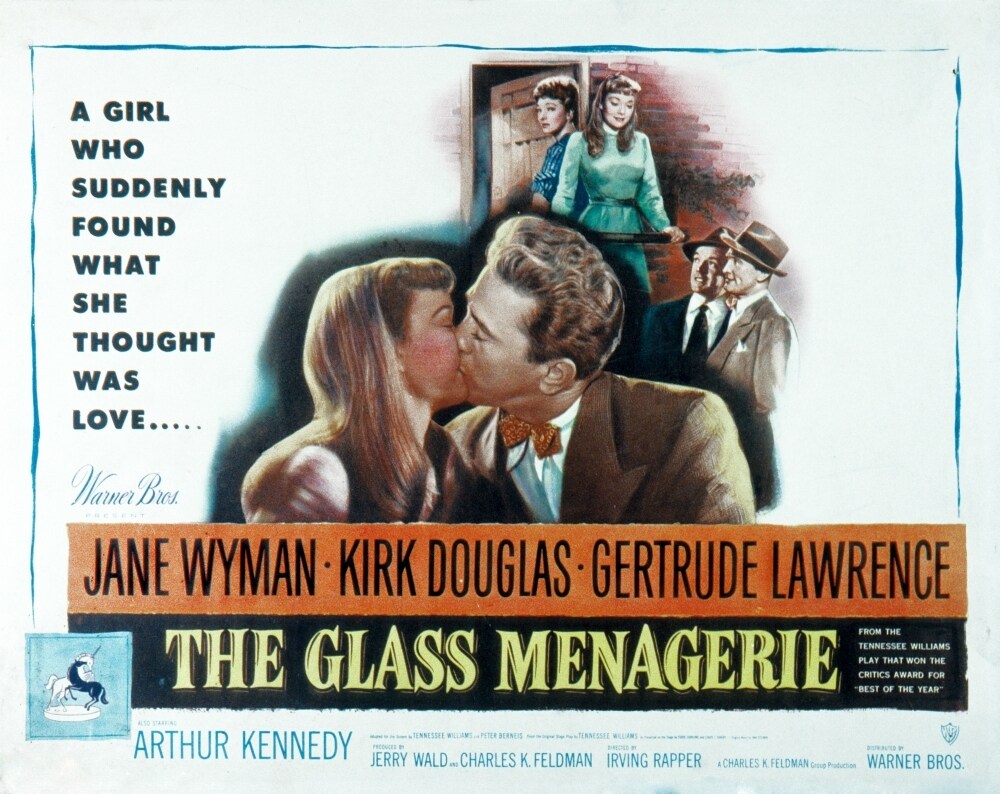 Posterazzi The Glass Menagerie Jane Wyman Kirk Douglas 1950 Movie Poster Masterprint
