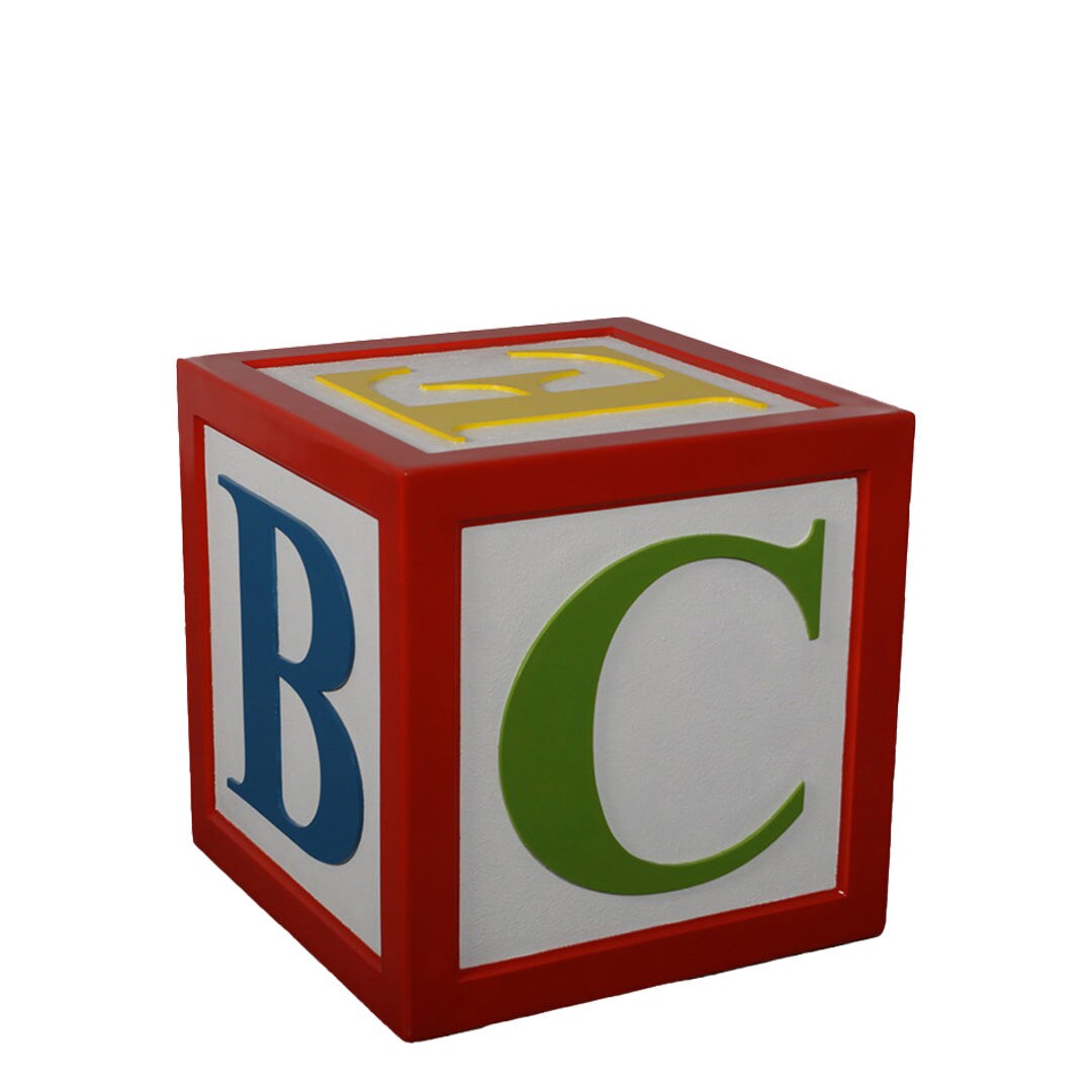 Letter Block Alphabet 24&#x22; Over Sized Statue