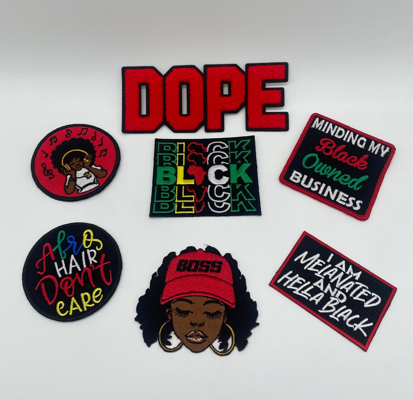 Dope Boss patch set