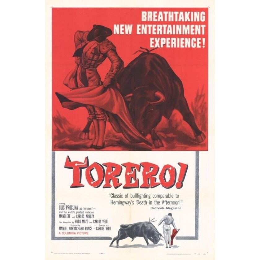 Pop Culture Graphics Torero Movie Poster Print (27 x 40) - Item  MOVAF7403