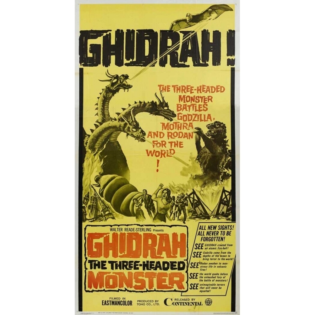 Pop Culture Graphics Ghidrah  the Three-Headed Monster Movie Poster (11 x 17) - Item  MOVGB99560