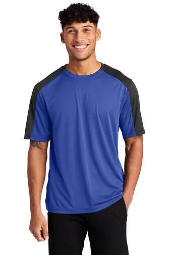 PosiCharge&#xAE; Competitor Sleeve Blocked T-shirt