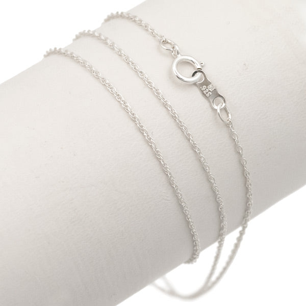 JewelrySupply Rope Chain 20" Long/1mm Thick .925 Sterling Silver