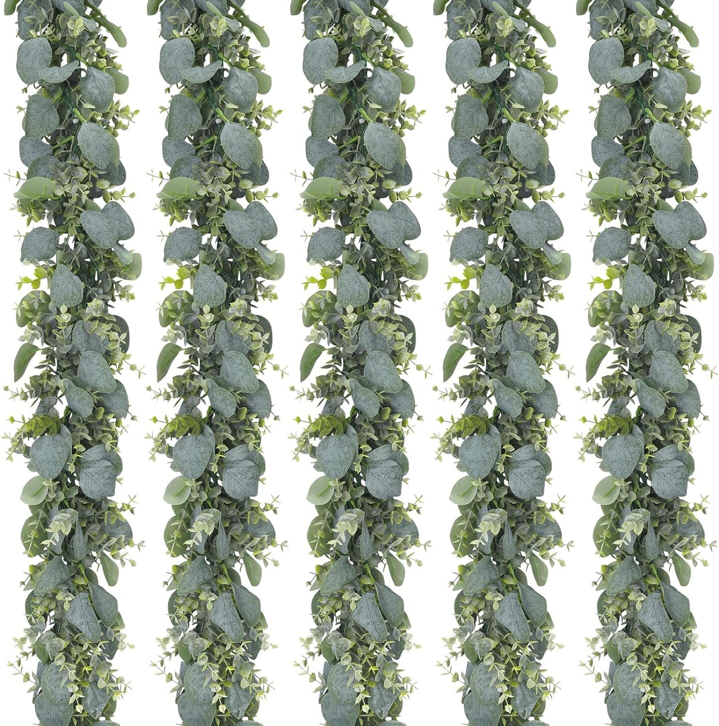 5.5ft Artificial Eucalyptus Garland: Ideal for Weddings, Home Decor, and Parties